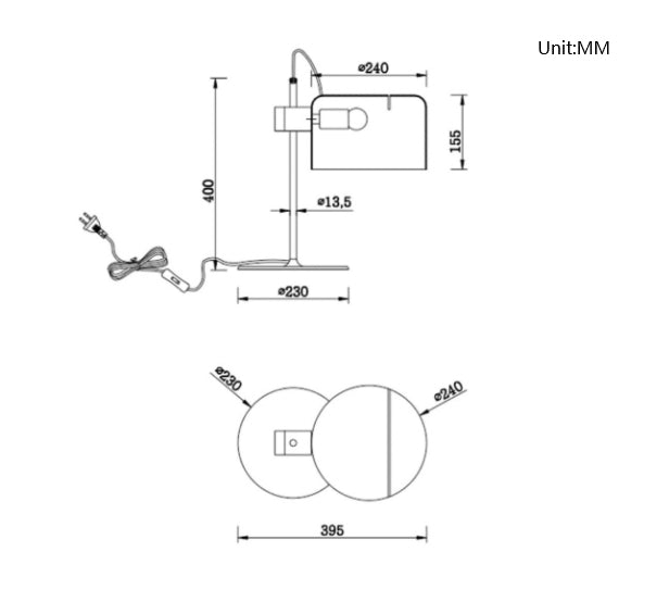 Simple Modern Model Room Living Room Table Lamp